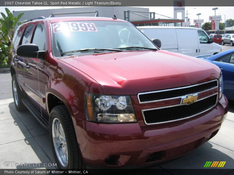 Sport Red Metallic / Light Titanium/Ebony 2007 Chevrolet Tahoe LS