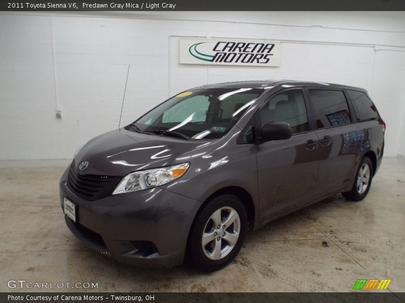 Predawn Gray Mica / Light Gray 2011 Toyota Sienna V6