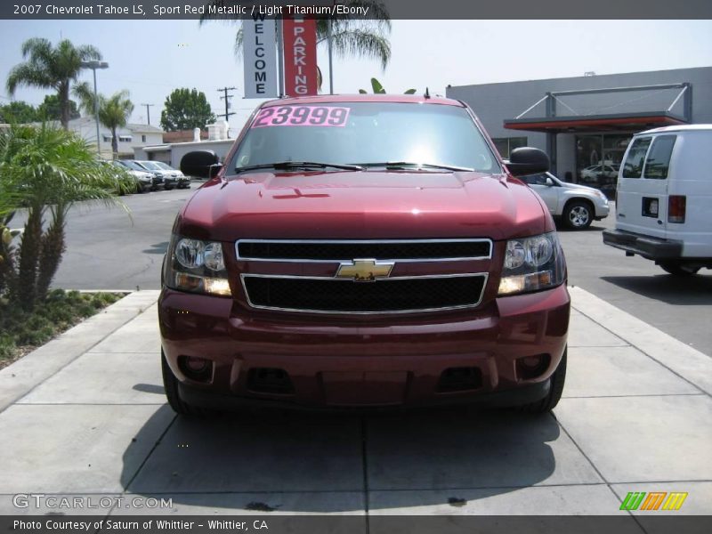 Sport Red Metallic / Light Titanium/Ebony 2007 Chevrolet Tahoe LS