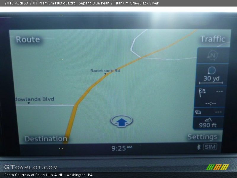 Sepang Blue Pearl / Titanium Gray/Black Silver 2015 Audi S3 2.0T Premium Plus quattro