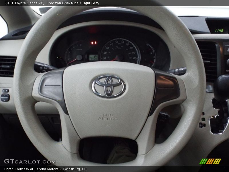 Predawn Gray Mica / Light Gray 2011 Toyota Sienna V6