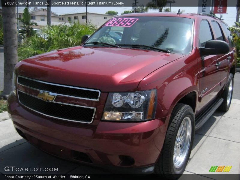 Sport Red Metallic / Light Titanium/Ebony 2007 Chevrolet Tahoe LS