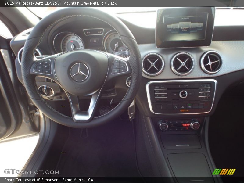 Mountain Grey Metallic / Black 2015 Mercedes-Benz CLA 250