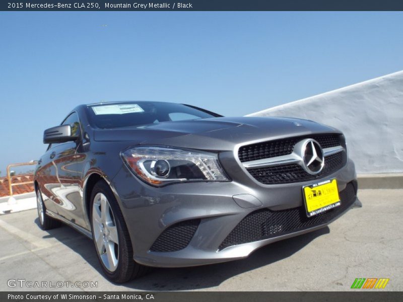 Mountain Grey Metallic / Black 2015 Mercedes-Benz CLA 250