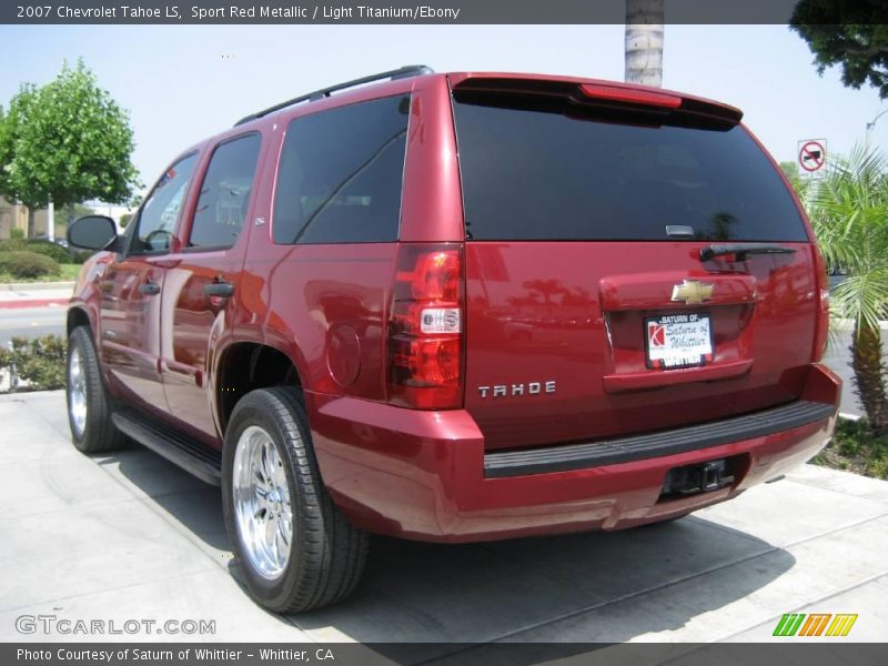 Sport Red Metallic / Light Titanium/Ebony 2007 Chevrolet Tahoe LS