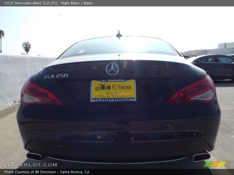 Night Black / Black 2015 Mercedes-Benz CLA 250