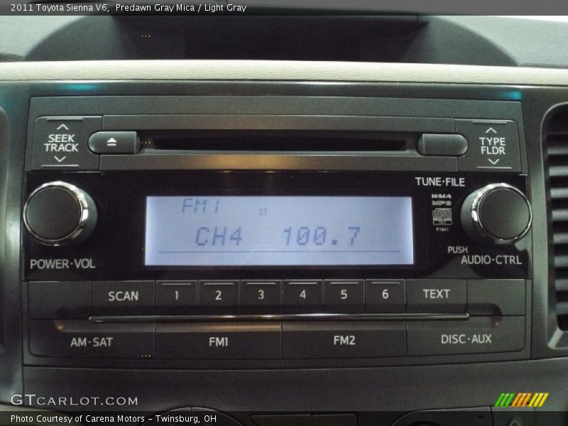 Predawn Gray Mica / Light Gray 2011 Toyota Sienna V6