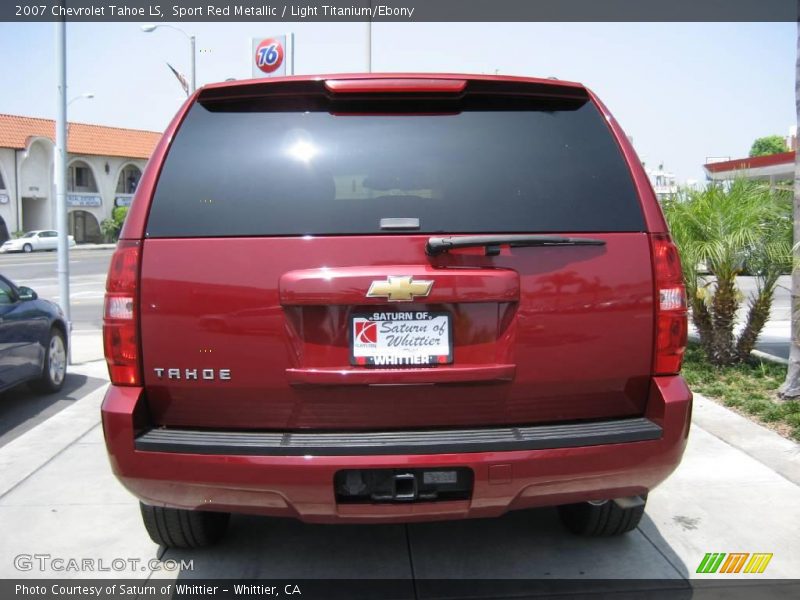 Sport Red Metallic / Light Titanium/Ebony 2007 Chevrolet Tahoe LS