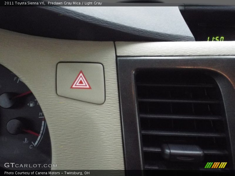 Predawn Gray Mica / Light Gray 2011 Toyota Sienna V6