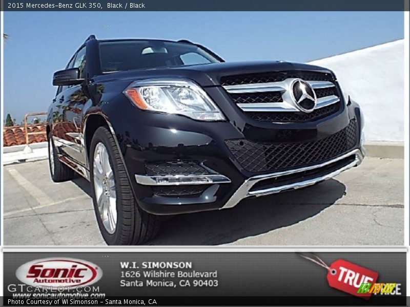 Black / Black 2015 Mercedes-Benz GLK 350