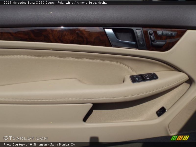 Polar White / Almond Beige/Mocha 2015 Mercedes-Benz C 250 Coupe