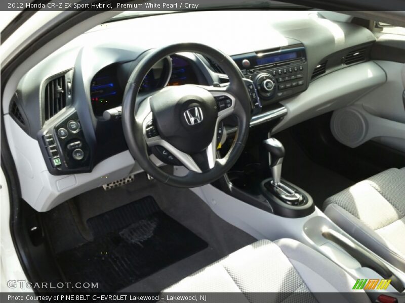 Premium White Pearl / Gray 2012 Honda CR-Z EX Sport Hybrid