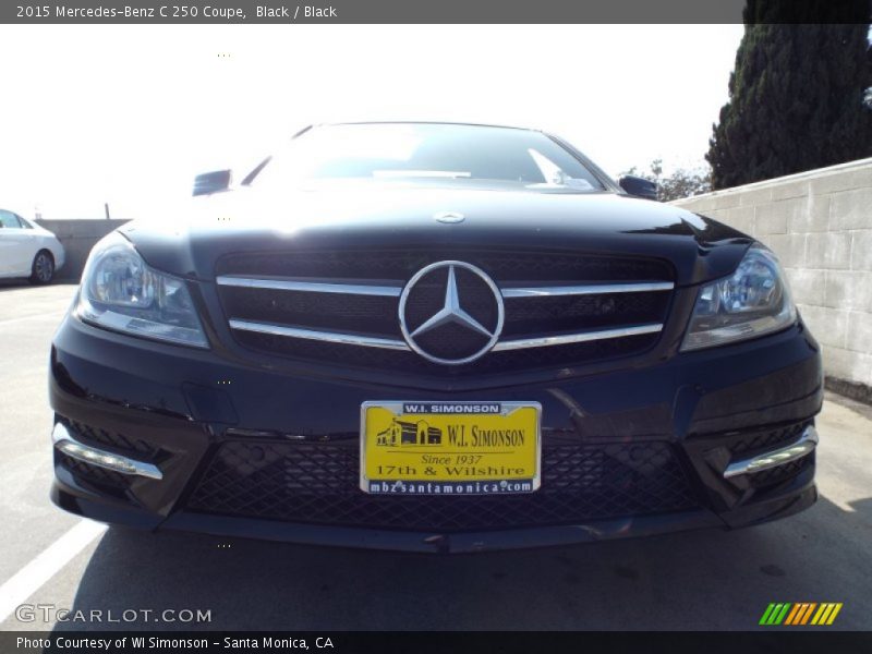 Black / Black 2015 Mercedes-Benz C 250 Coupe