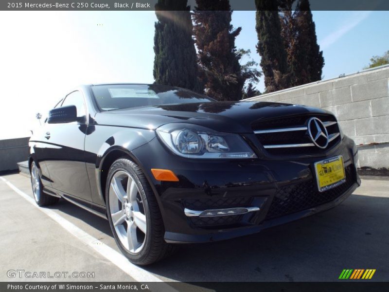 Black / Black 2015 Mercedes-Benz C 250 Coupe