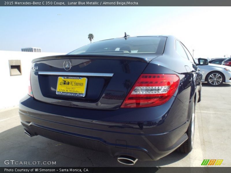 Lunar Blue Metallic / Almond Beige/Mocha 2015 Mercedes-Benz C 350 Coupe