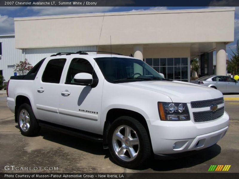 Summit White / Ebony 2007 Chevrolet Avalanche LT