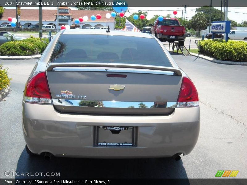 Amber Bronze Metallic / Neutral Beige 2007 Chevrolet Impala LTZ