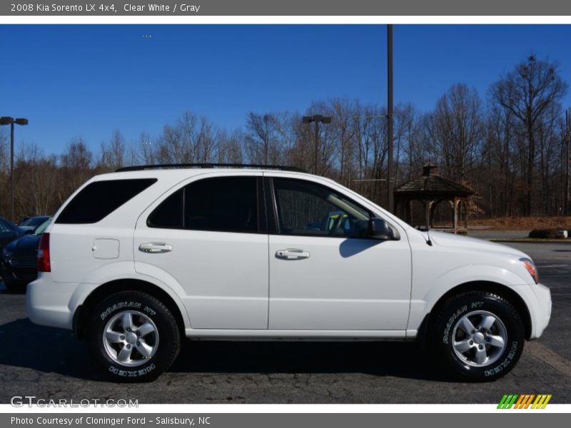 Clear White / Gray 2008 Kia Sorento LX 4x4