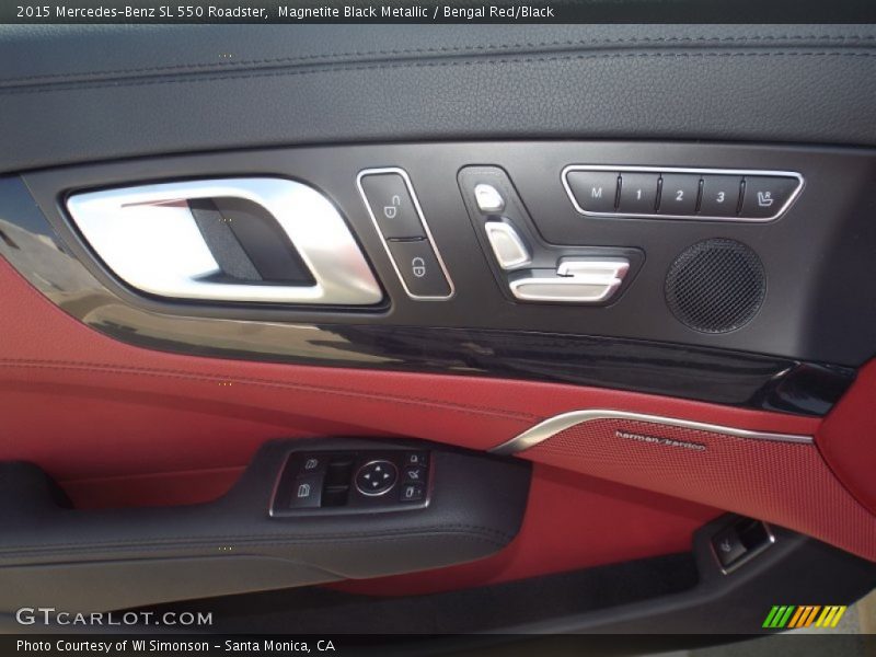 Magnetite Black Metallic / Bengal Red/Black 2015 Mercedes-Benz SL 550 Roadster