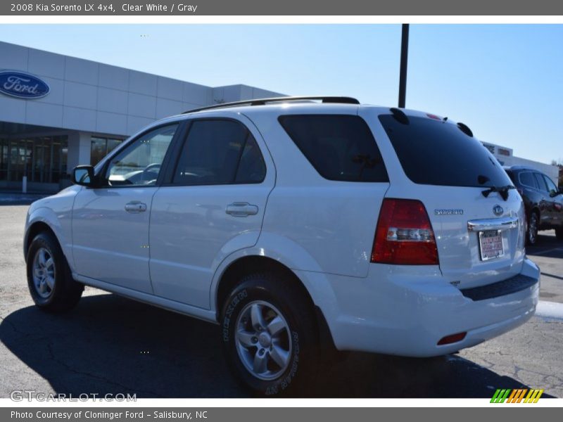 Clear White / Gray 2008 Kia Sorento LX 4x4