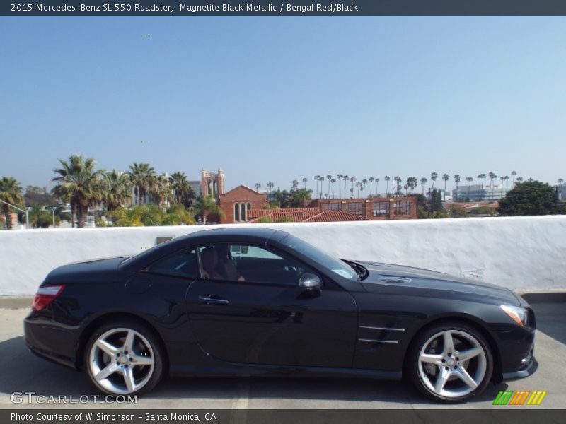 Magnetite Black Metallic / Bengal Red/Black 2015 Mercedes-Benz SL 550 Roadster