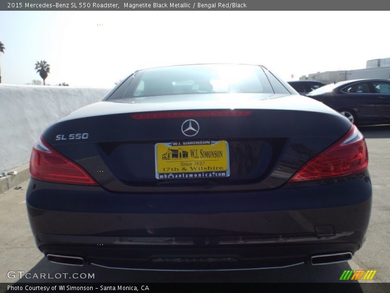 Magnetite Black Metallic / Bengal Red/Black 2015 Mercedes-Benz SL 550 Roadster