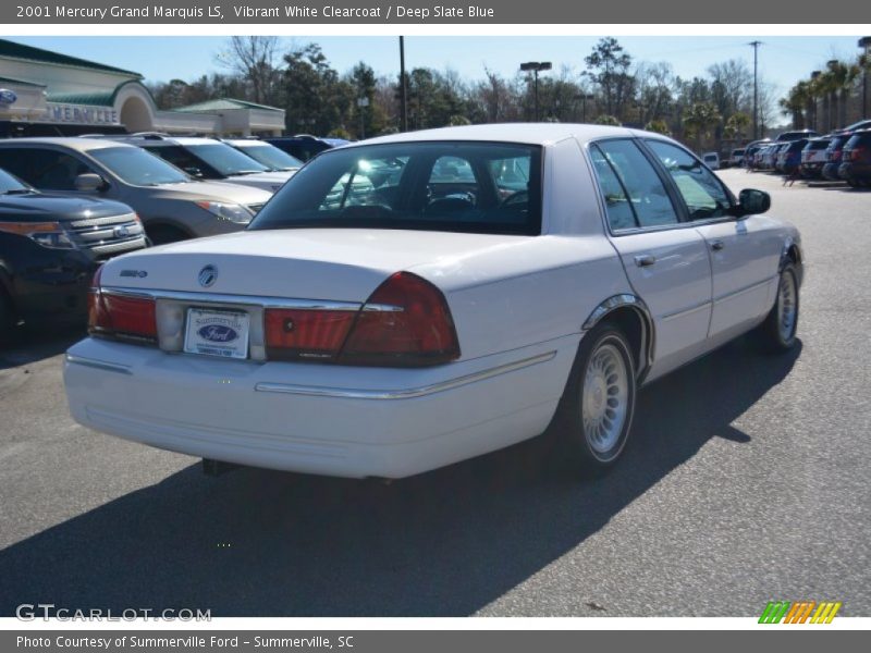 Vibrant White Clearcoat / Deep Slate Blue 2001 Mercury Grand Marquis LS