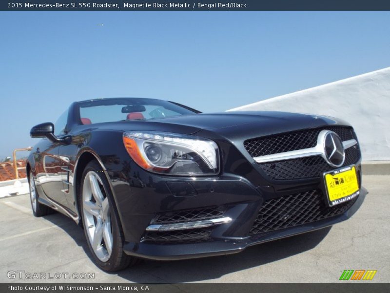 Magnetite Black Metallic / Bengal Red/Black 2015 Mercedes-Benz SL 550 Roadster