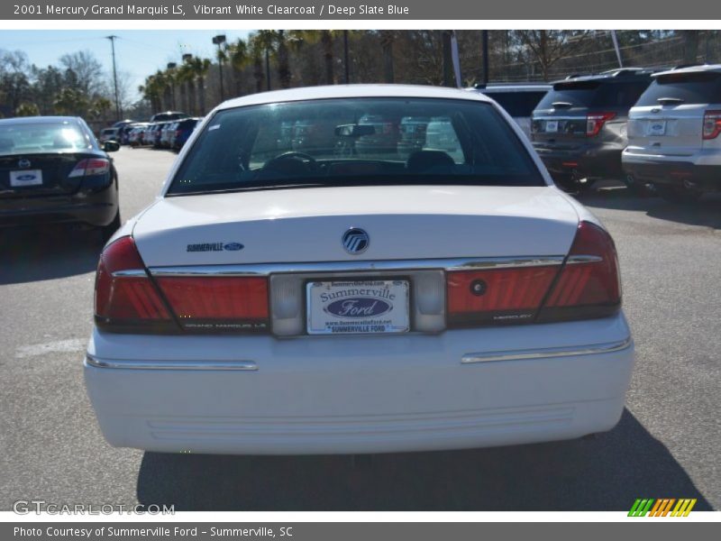 Vibrant White Clearcoat / Deep Slate Blue 2001 Mercury Grand Marquis LS