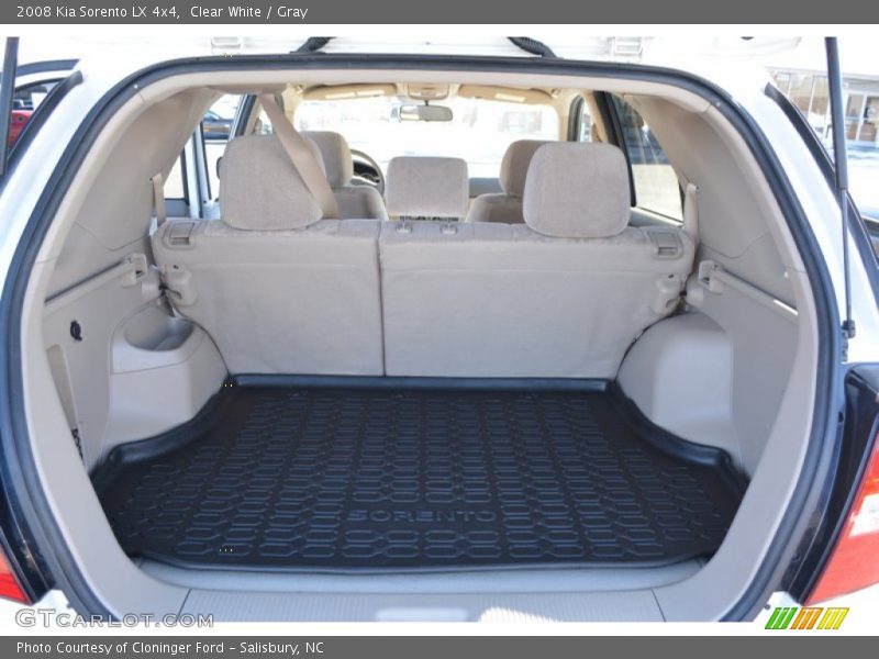 Clear White / Gray 2008 Kia Sorento LX 4x4