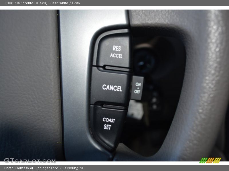 Clear White / Gray 2008 Kia Sorento LX 4x4