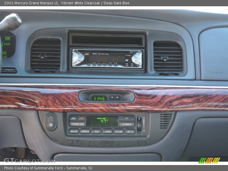 Vibrant White Clearcoat / Deep Slate Blue 2001 Mercury Grand Marquis LS