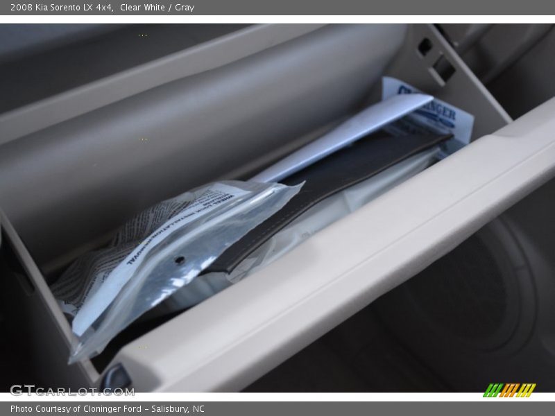 Clear White / Gray 2008 Kia Sorento LX 4x4
