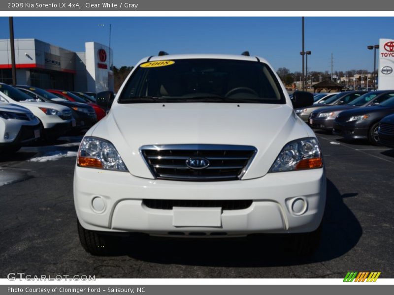 Clear White / Gray 2008 Kia Sorento LX 4x4