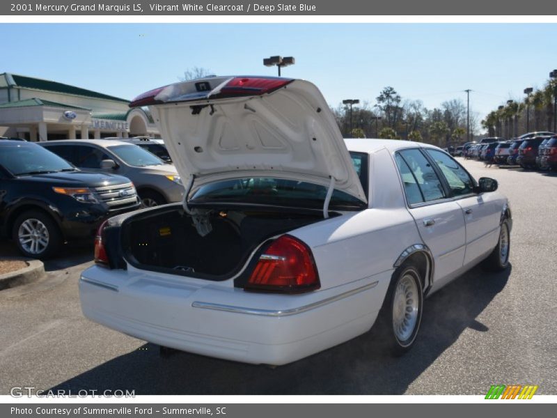 Vibrant White Clearcoat / Deep Slate Blue 2001 Mercury Grand Marquis LS