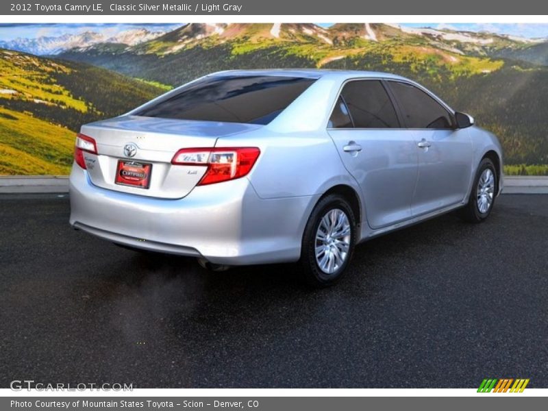 Classic Silver Metallic / Light Gray 2012 Toyota Camry LE