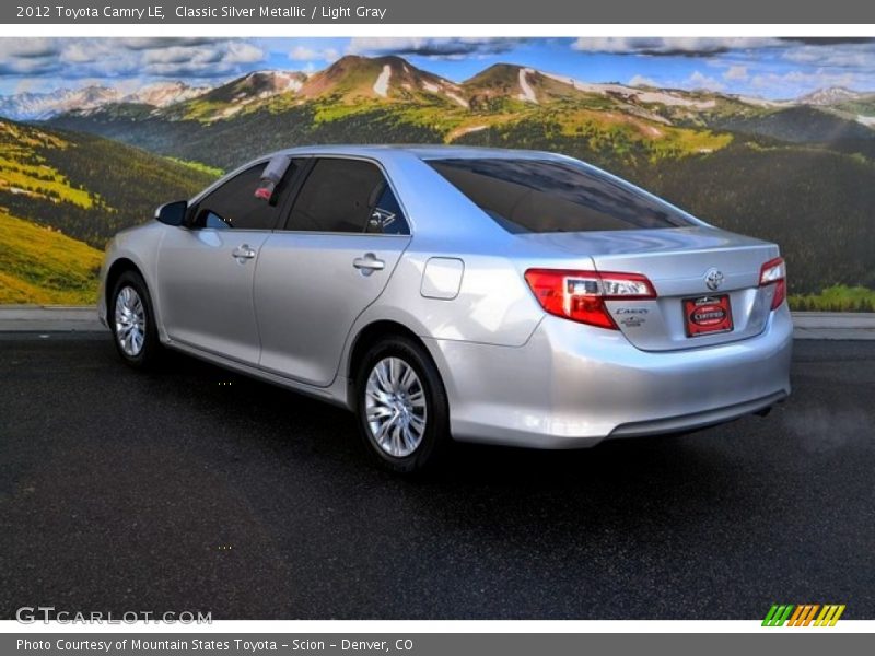 Classic Silver Metallic / Light Gray 2012 Toyota Camry LE