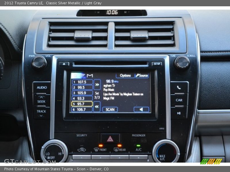 Classic Silver Metallic / Light Gray 2012 Toyota Camry LE