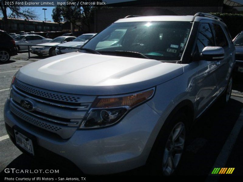 Ingot Silver / Charcoal Black 2015 Ford Explorer Limited