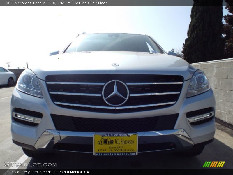 Iridium Silver Metallic / Black 2015 Mercedes-Benz ML 350