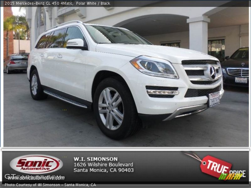 Polar White / Black 2015 Mercedes-Benz GL 450 4Matic