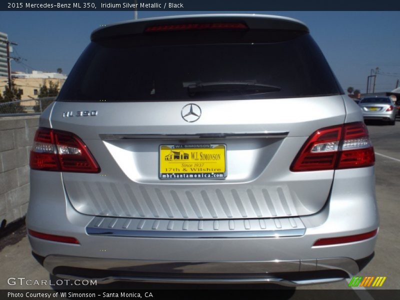 Iridium Silver Metallic / Black 2015 Mercedes-Benz ML 350