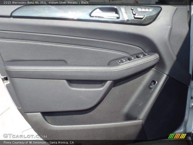 Iridium Silver Metallic / Black 2015 Mercedes-Benz ML 350