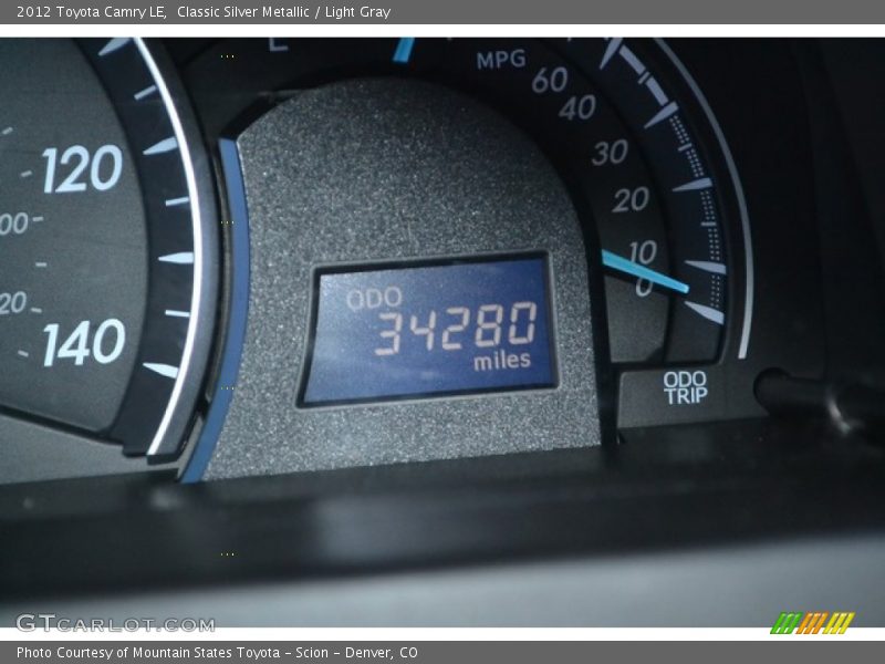 Classic Silver Metallic / Light Gray 2012 Toyota Camry LE