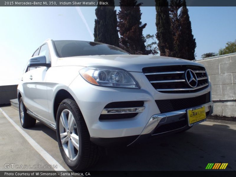 Iridium Silver Metallic / Black 2015 Mercedes-Benz ML 350