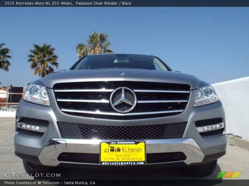 Paladium Silver Metallic / Black 2015 Mercedes-Benz ML 350 4Matic