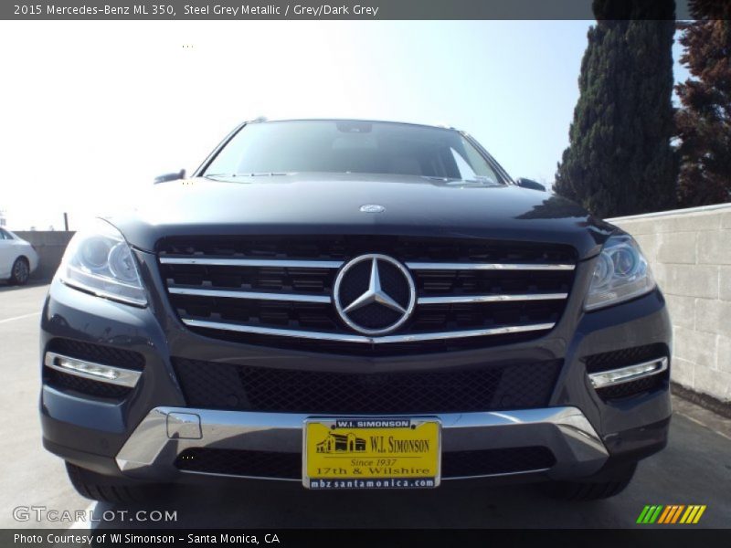 Steel Grey Metallic / Grey/Dark Grey 2015 Mercedes-Benz ML 350