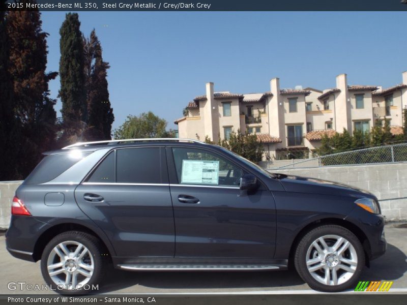 Steel Grey Metallic / Grey/Dark Grey 2015 Mercedes-Benz ML 350
