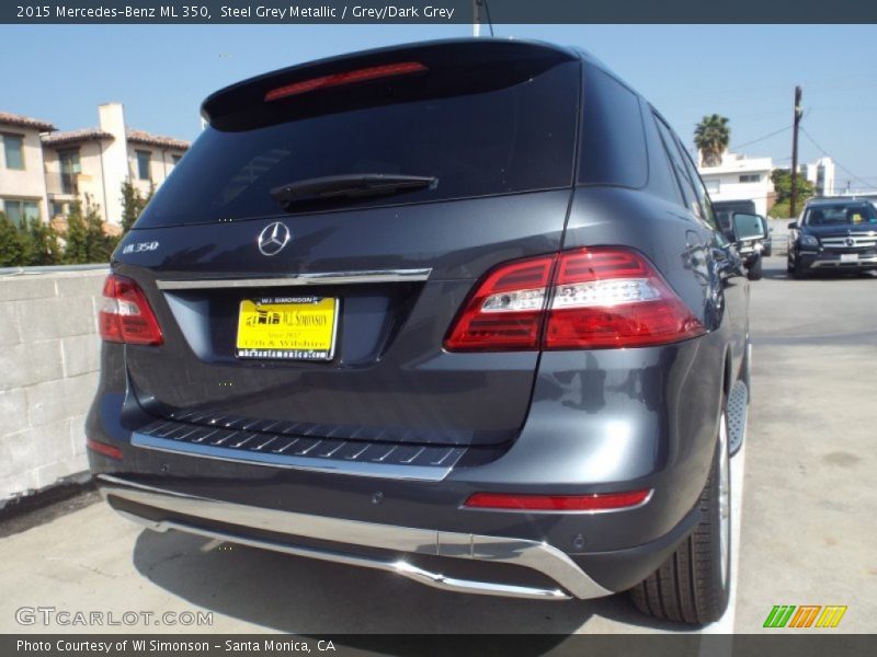 Steel Grey Metallic / Grey/Dark Grey 2015 Mercedes-Benz ML 350