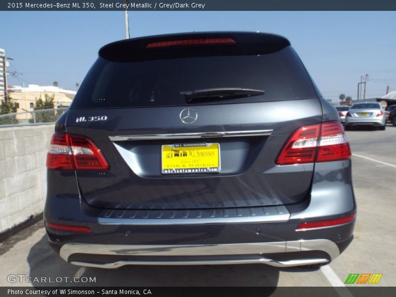 Steel Grey Metallic / Grey/Dark Grey 2015 Mercedes-Benz ML 350